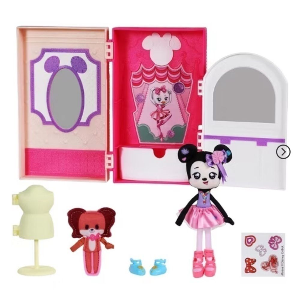 Disney Sweet Seams S1 Minnie’s Ballet Studio Mini Plush Stuffed Animal Play Set